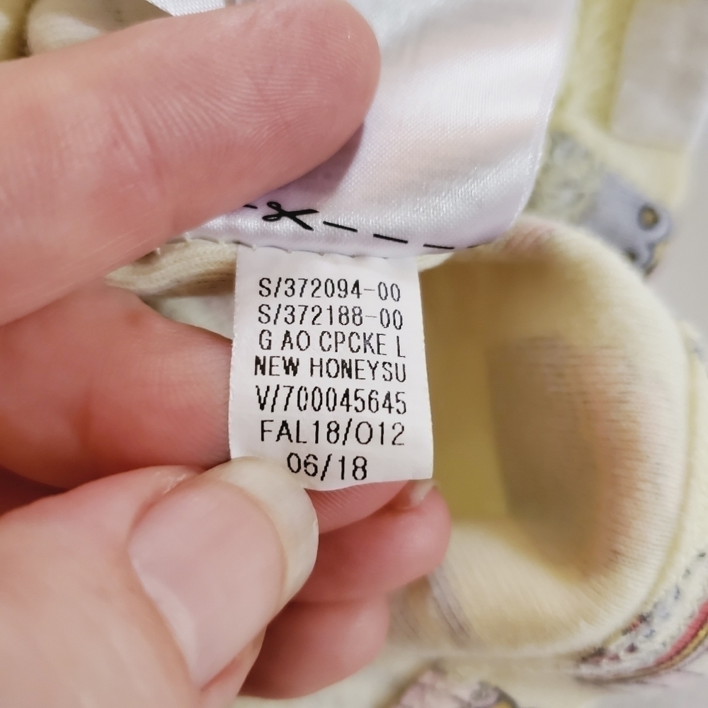K1006 * Baby Gap Girls Cupcake Print Pajama Top & Bottom Yellow Size 6/12M - Picture 4 of 5